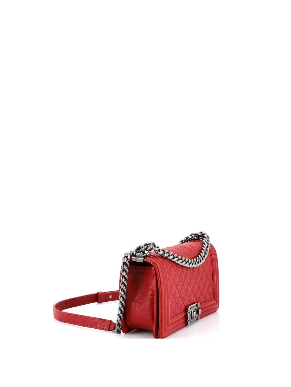 Chanel Boy Flap Bag Quilted Caviar Old #235160C49B